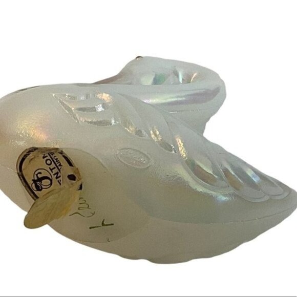 Fenton Glass Swan 10Th Anniversary Opalescent signed Vintage 4” X 4” figurine - Picture 9 of 10